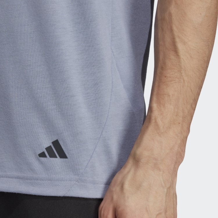 Camiseta De Treino Adidas Yoga Base Violeta Prateado