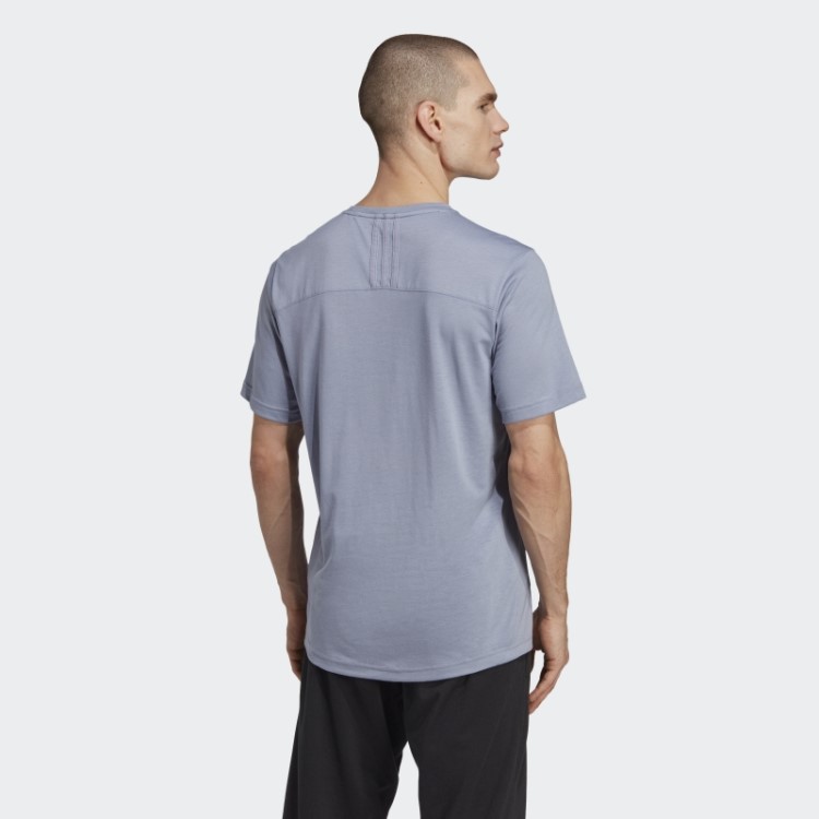 Camiseta De Treino Adidas Yoga Base Violeta Prateada