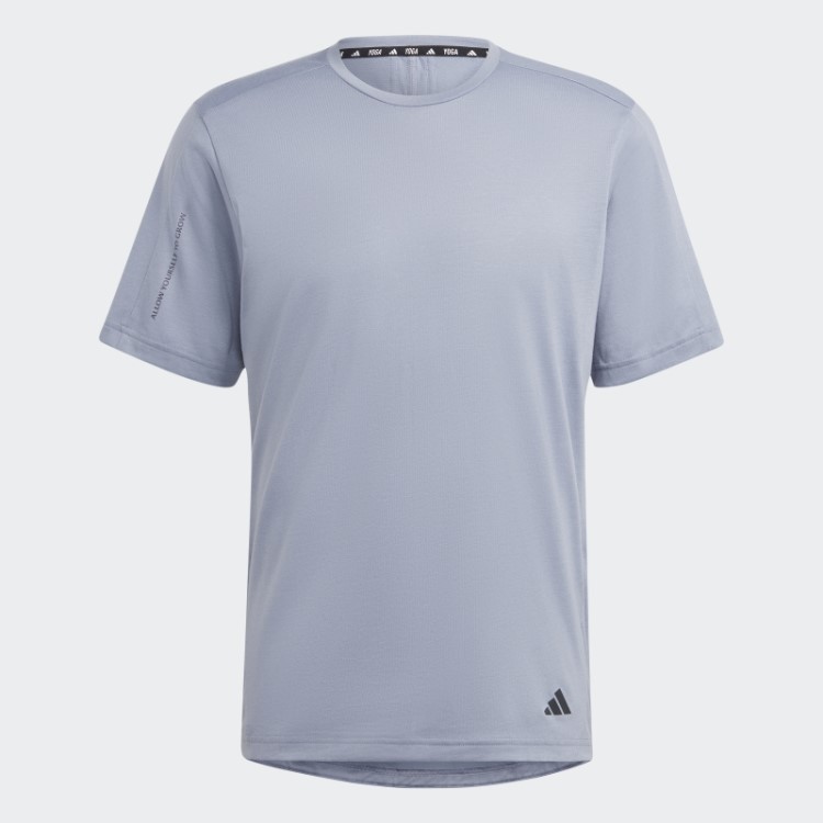 Camiseta De Treino Adidas Yoga Base Violeta Prateada