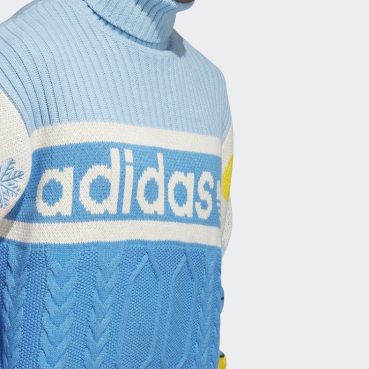Moletom Branco De Natal (gênero Neutro) Adidas