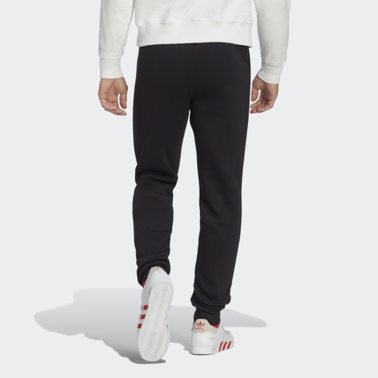 Calça De Treino Preta Real Madrid Essencial Trefoil Adidas