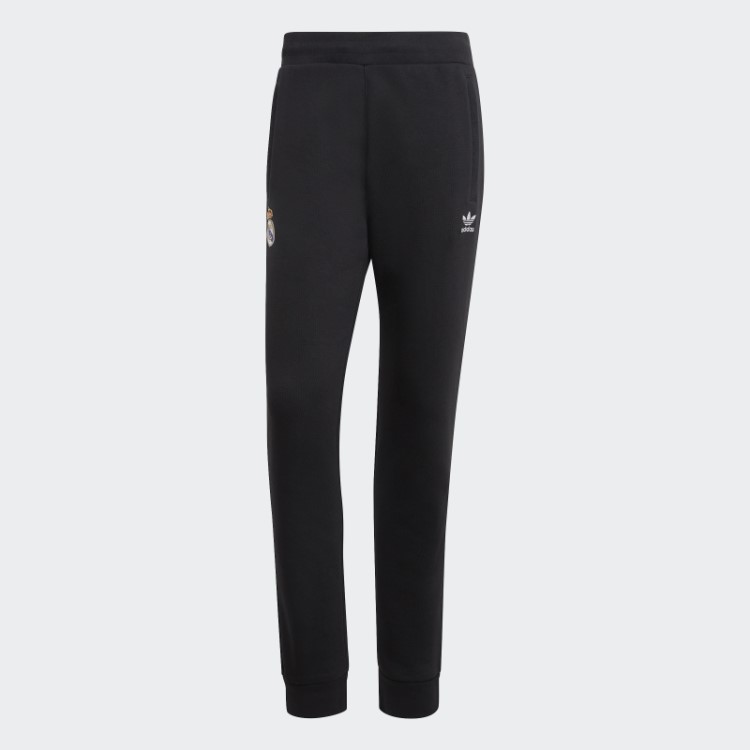 Calça De Treino Preta Real Madrid Essencial Trefoil Adidas