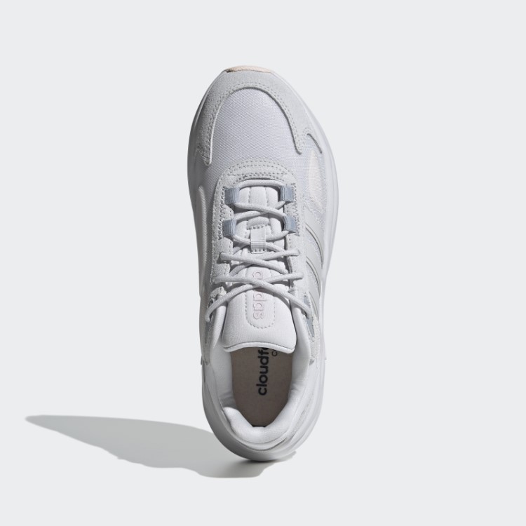 Tênis De Corrida Estilo De Vida Ozelle Cloudfoam Adidas Dash Cinza