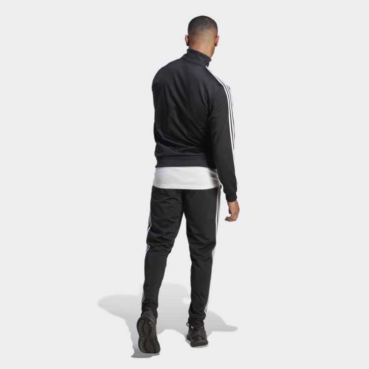Fato De Treino Básico Em Tricot Com As 3 Riscas Preto Adidas
