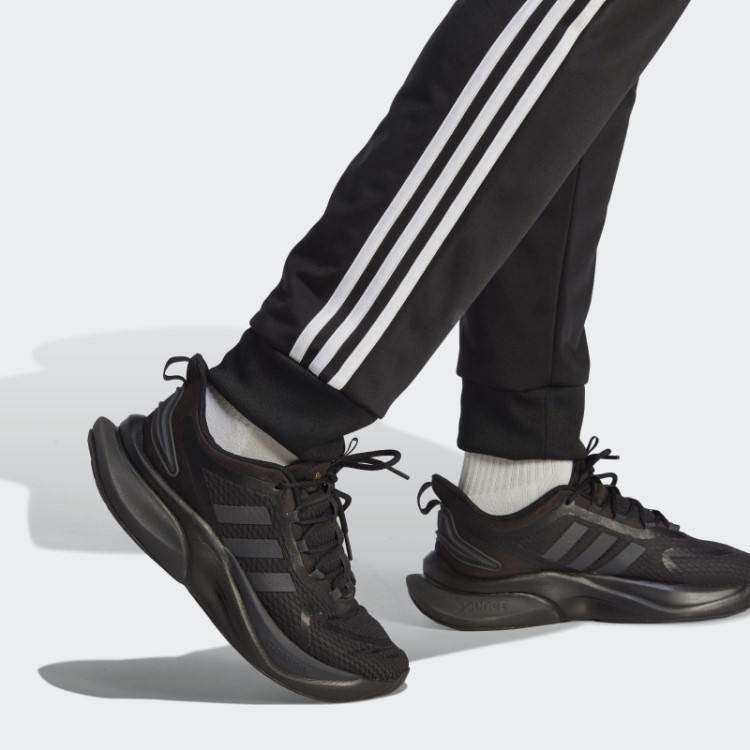 Fato De Treino De Tricot Básico Preto Adidas Com As 3 Riscas