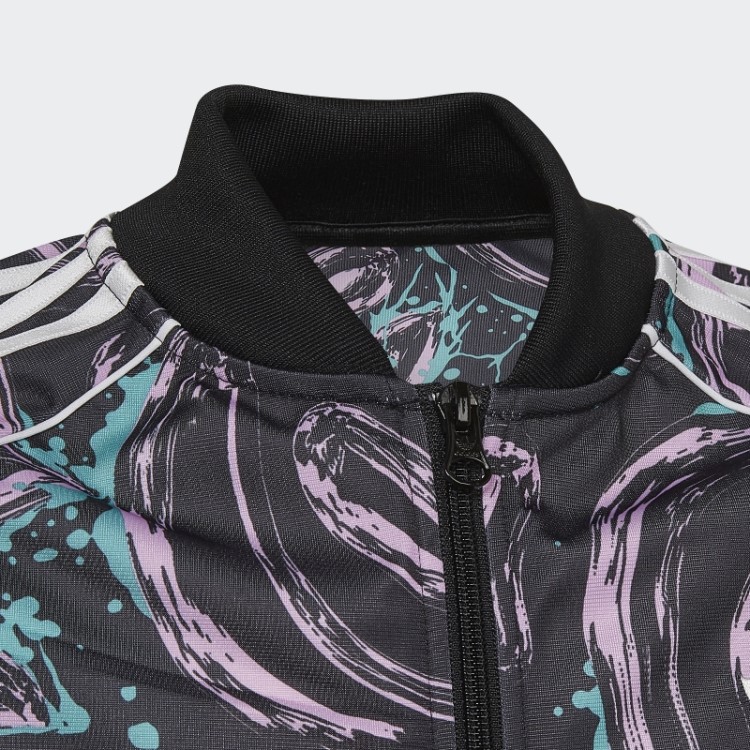 Adidas Allover Print Sst Track Top Preto