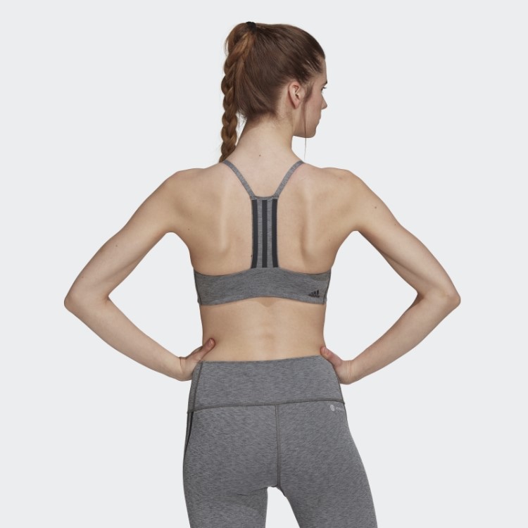 Sutiã De Treinamento Leve Cinza Escuro Da Adidas Aeroimpact
