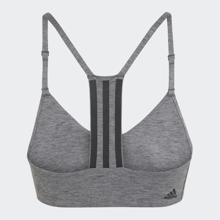 Moda De Sutiã De Treinamento Leve Cinza Escuro Adidas Aeroimpact
