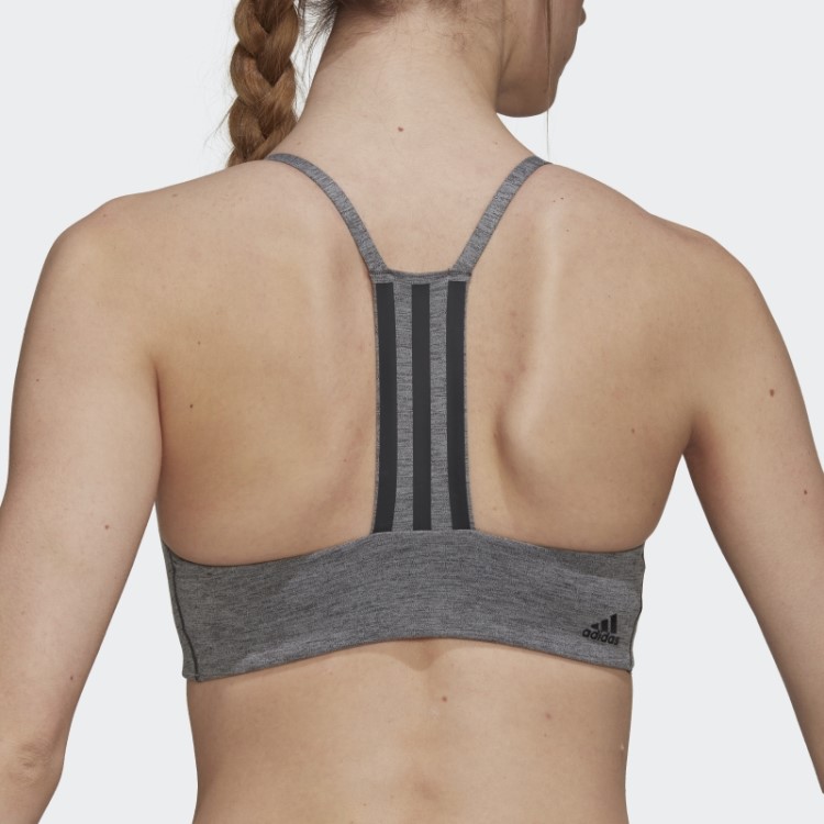 Moda De Sutiã De Treinamento Leve Cinza Escuro Adidas Aeroimpact