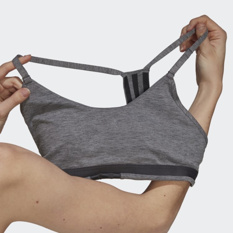 Sutiã Adidas Aeroimpact Training Com Suporte Leve Urze Cinza Escuro