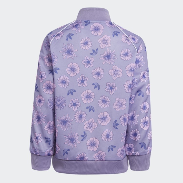 Agasalho Floral Adidas Lilás