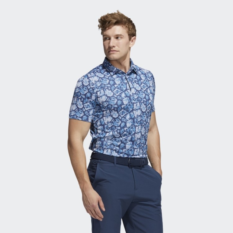 Adidas Camisa Polo Com Estampa De Pedras E Conteúdo Reciclado Aqua