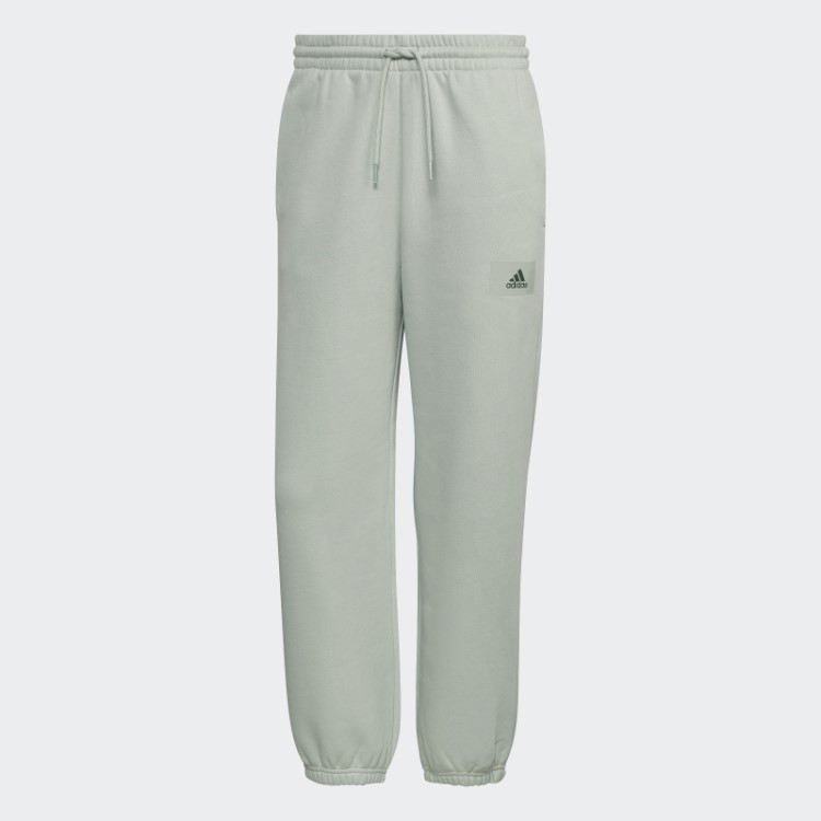Adidas Green Essentials Feelvivid Jogger De Lã De Algodão Com Perna Reta