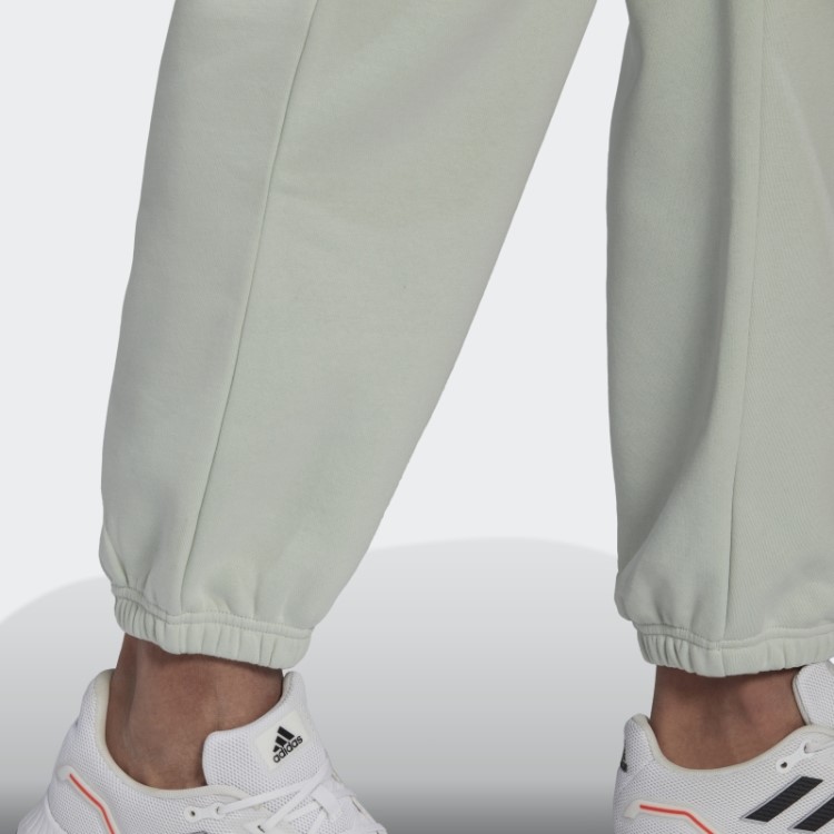 Adidas Green Essentials Feelvivid Jogger De Lã De Algodão Com Perna Reta