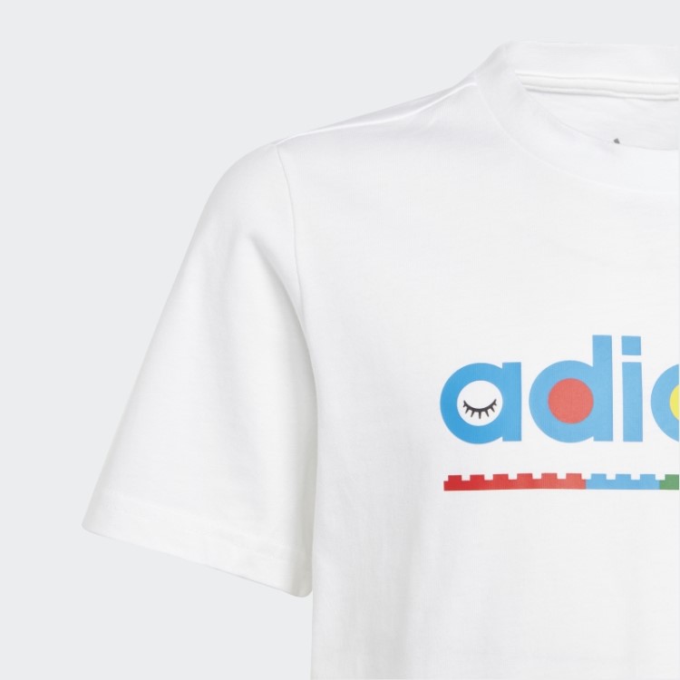 Camiseta Branca Quente Adidas X Lego