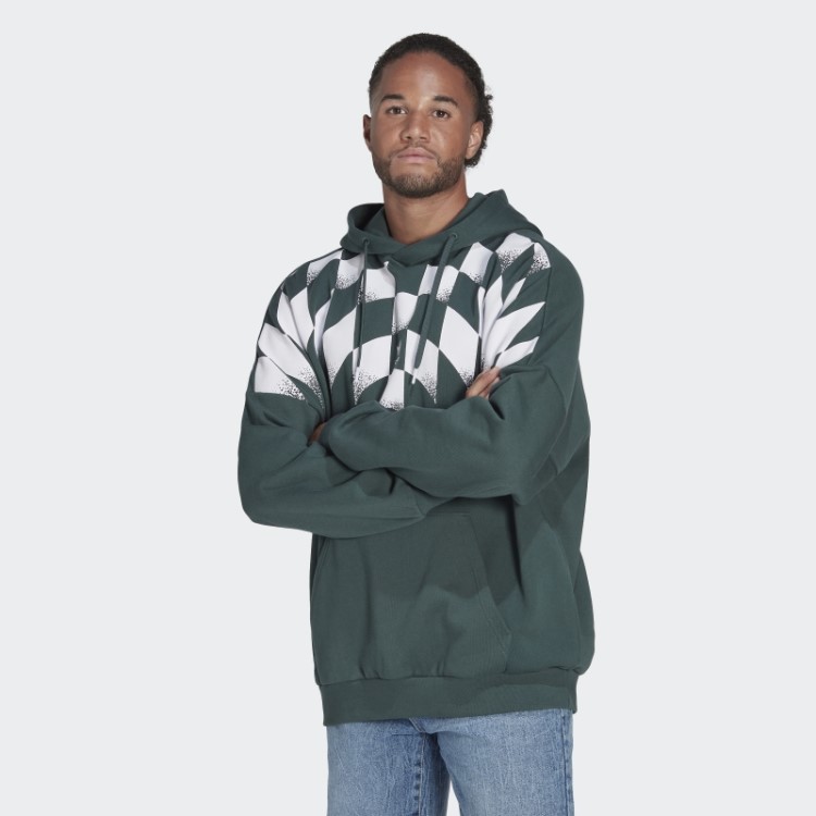 Moletom Verde Mineral Adidas Rekive Gráfico Quente
