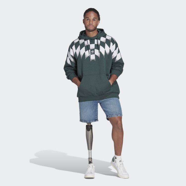 Moletom Verde Mineral Adidas Rekive Gráfico Quente