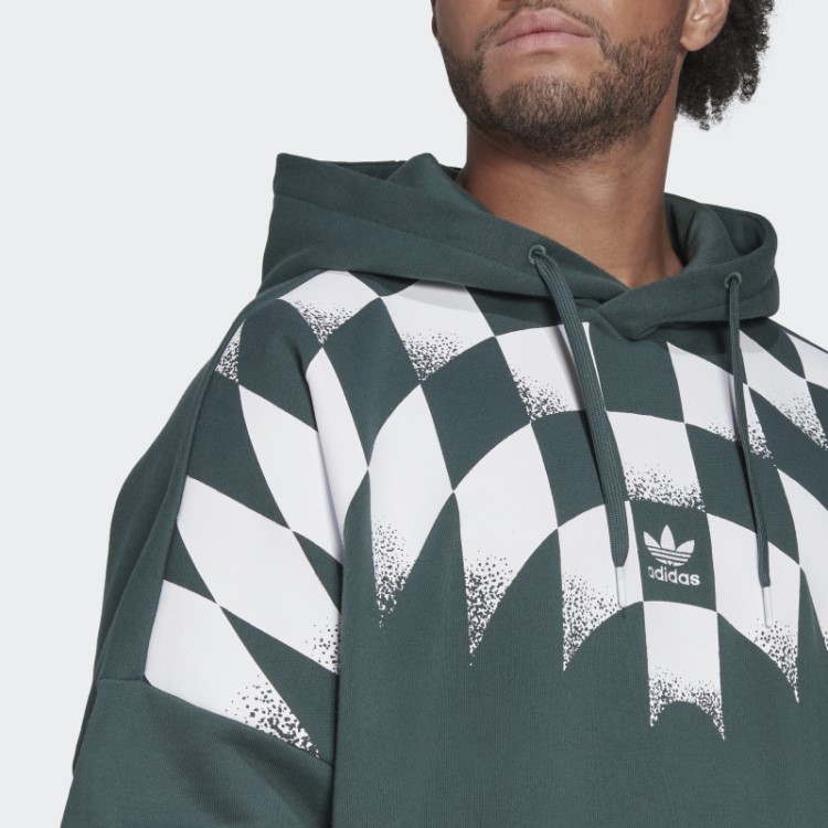 Moletom Verde Mineral Adidas Rekive Gráfico Quente