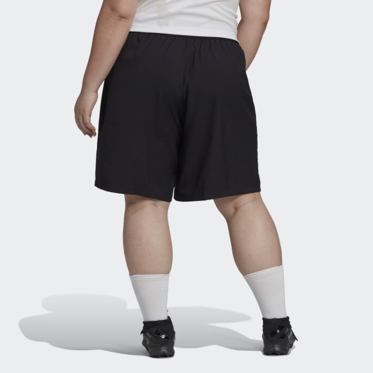 Shorts Downtime Tiro Rfto Preto Adidas De Cintura Alta