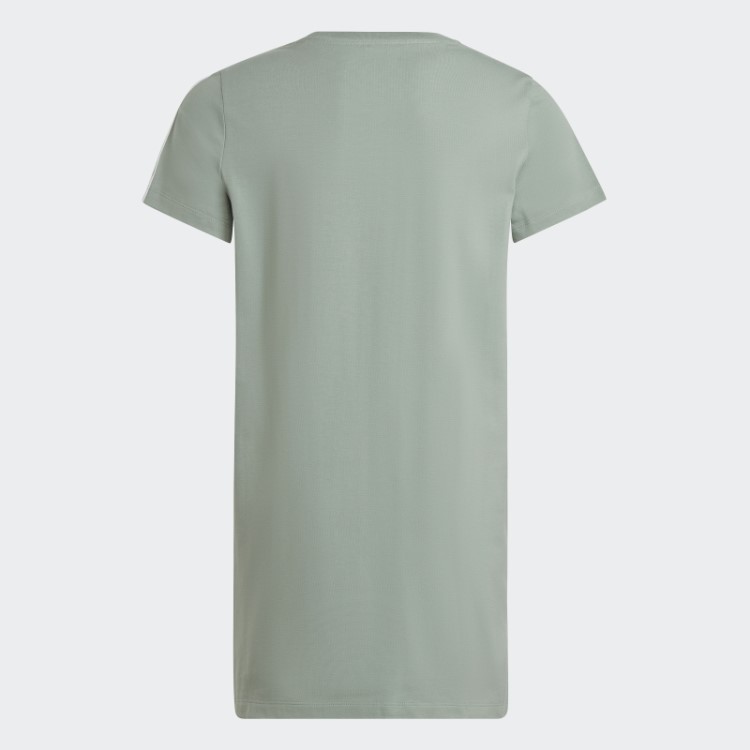 Adidas Vestido Animal Print Verde Prateado
