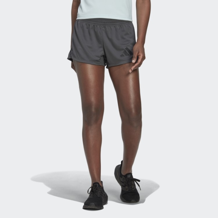 Bermuda De Tricô Adidas Pacer 3 Barras Cinza