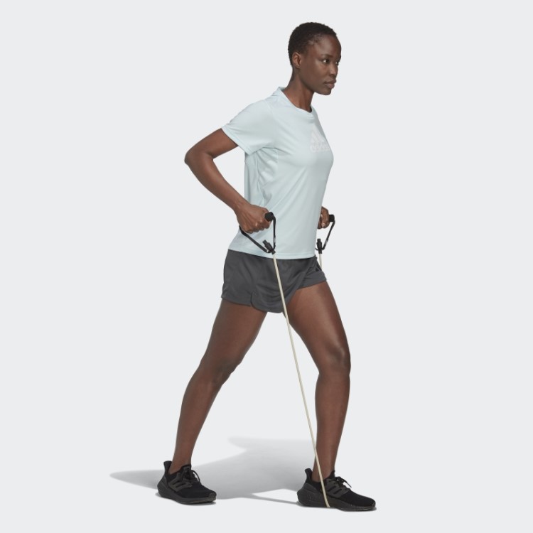 Bermuda De Tricô Adidas Pacer 3 Barras Cinza