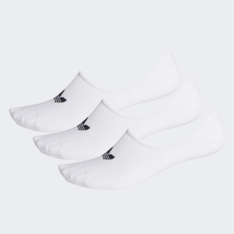 Meias Brancas Adidas Cano Baixo 3 Pares