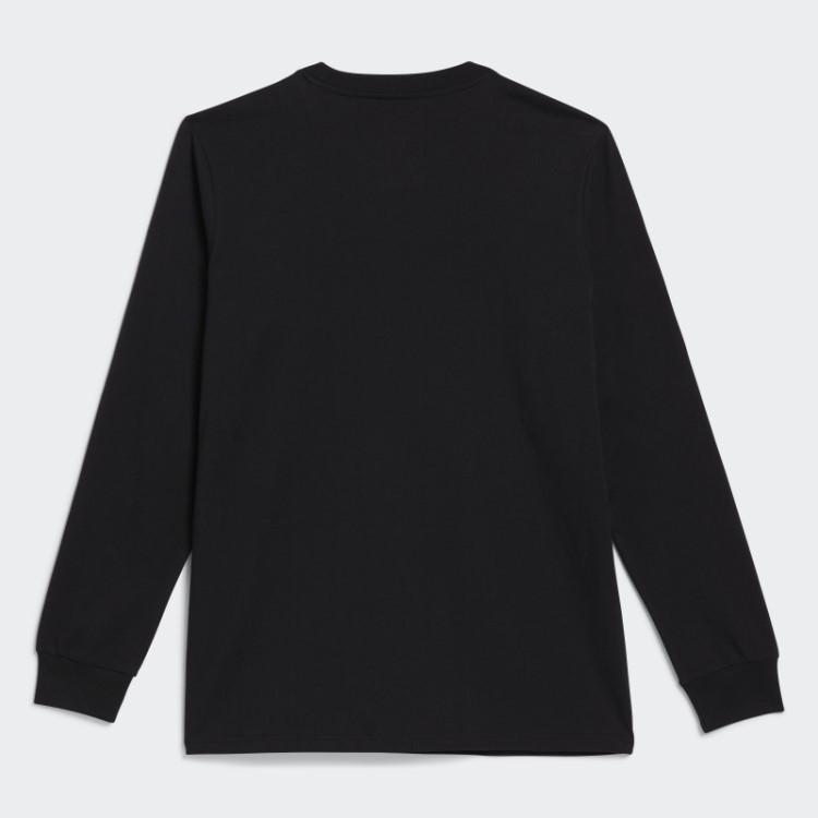 Camiseta Preta Adidas Skateboarding 4.0 Manga Longa Com Logo (gênero Neutro)