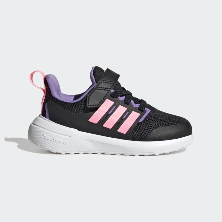 Violeta Adidas Fortarun 2.0 Cloudfoam Sapato Elástico Com Tira Superior