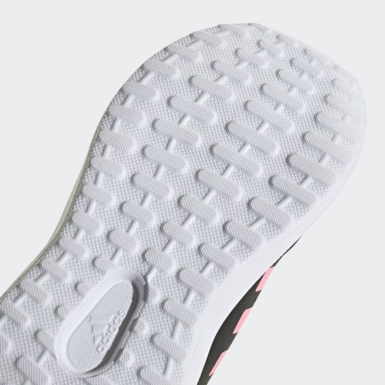 Tênis Adidas Preto Fortarun 2.0 Cloudfoam Com Cadarço Elástico