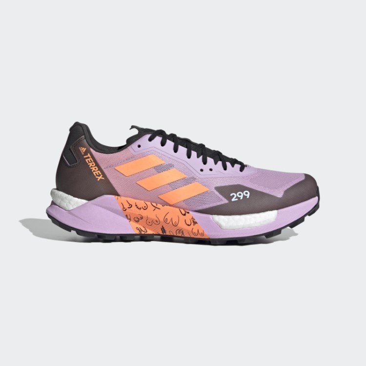Tênis De Corrida Terrex Agravic Ultra Trail Lilás Adidas