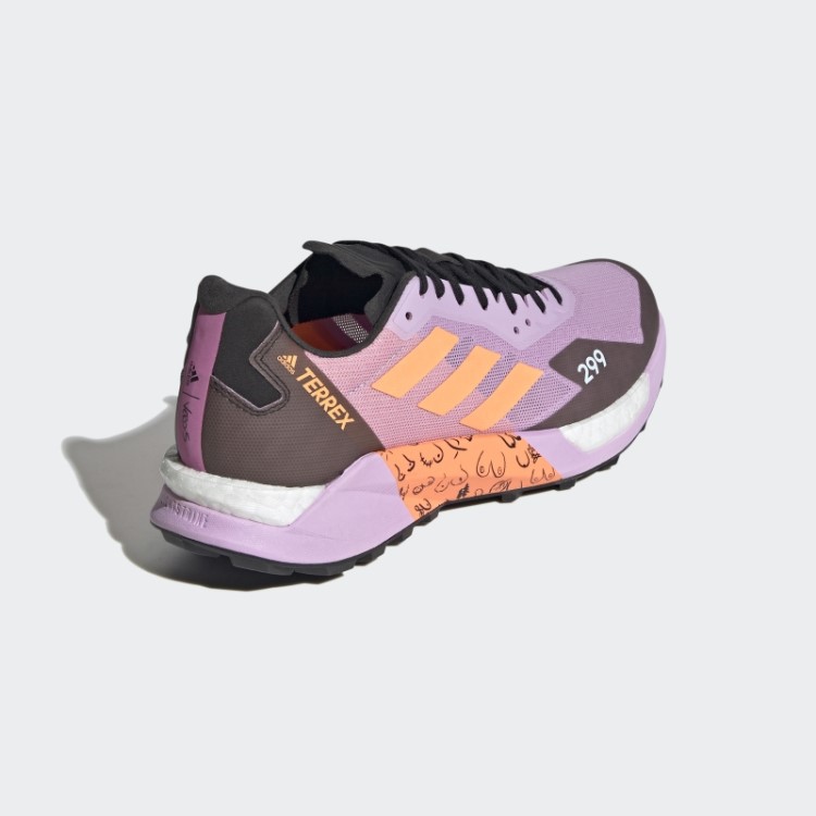 Tênis De Corrida Terrex Agravic Ultra Trail Lilás Adidas