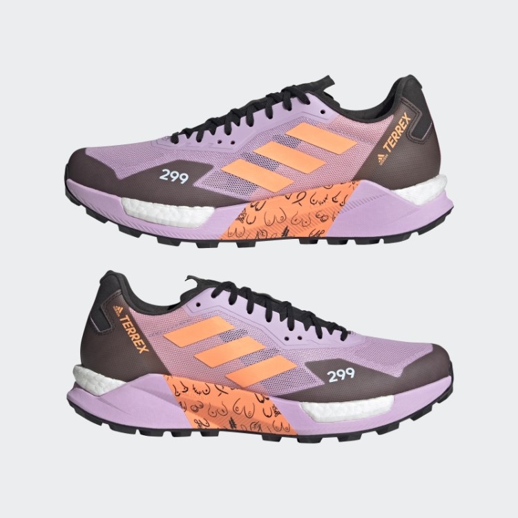 Tênis De Corrida Terrex Agravic Ultra Trail Lilás Adidas