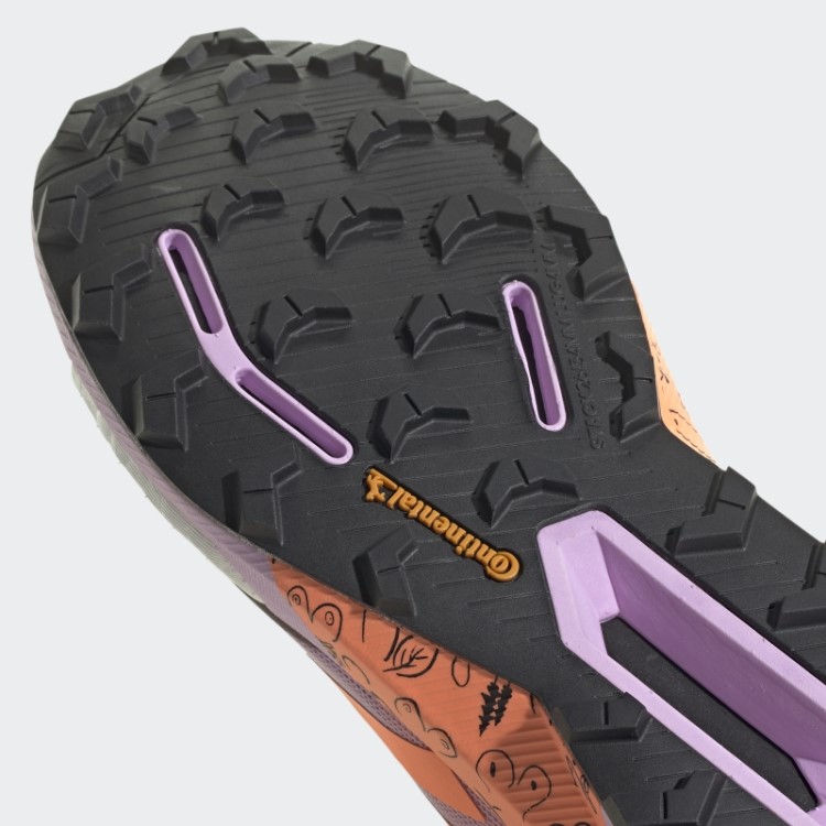 Tênis De Corrida Terrex Agravic Ultra Trail Lilás Adidas