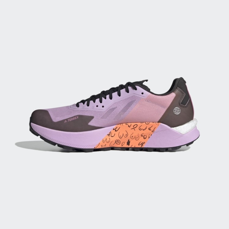 Tênis De Corrida Terrex Agravic Ultra Bca Trail Adidas Lilás