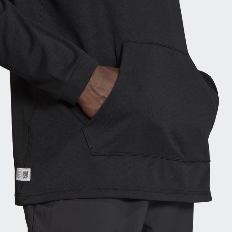 Moletom Com Capuz De Manga Longa De Treino Preto Essencial Feito Para Ser Refeito Adidas