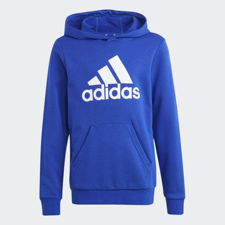 Moletom Azul Adidas Big Logo Essentials De Algodão