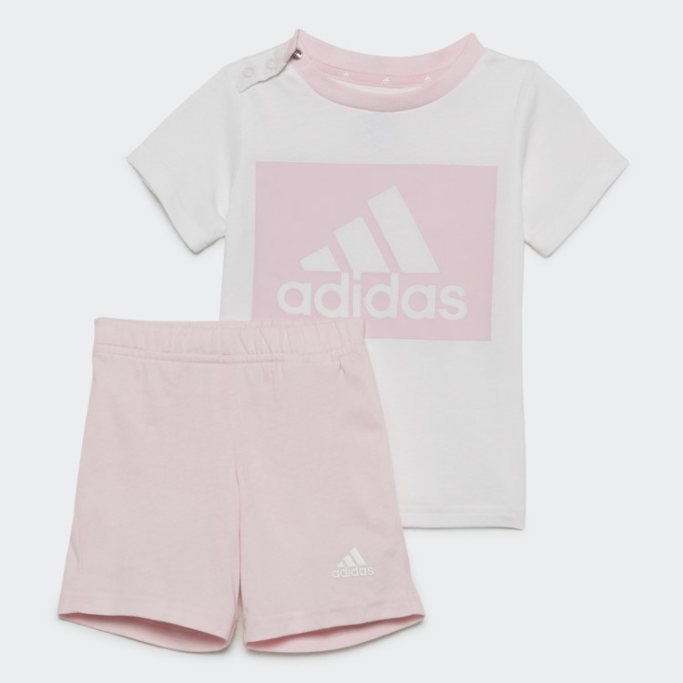 Conjunto Essencial De Camiseta E Shorts Branco Adidas