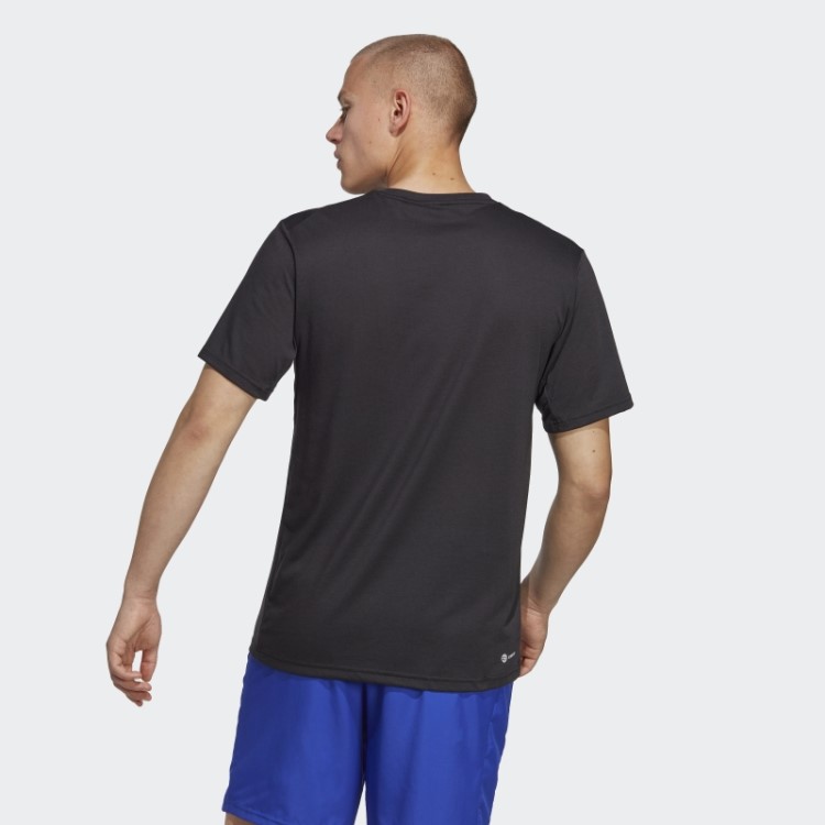 Camiseta De Treino Adidas Black Train Essentials Comfort