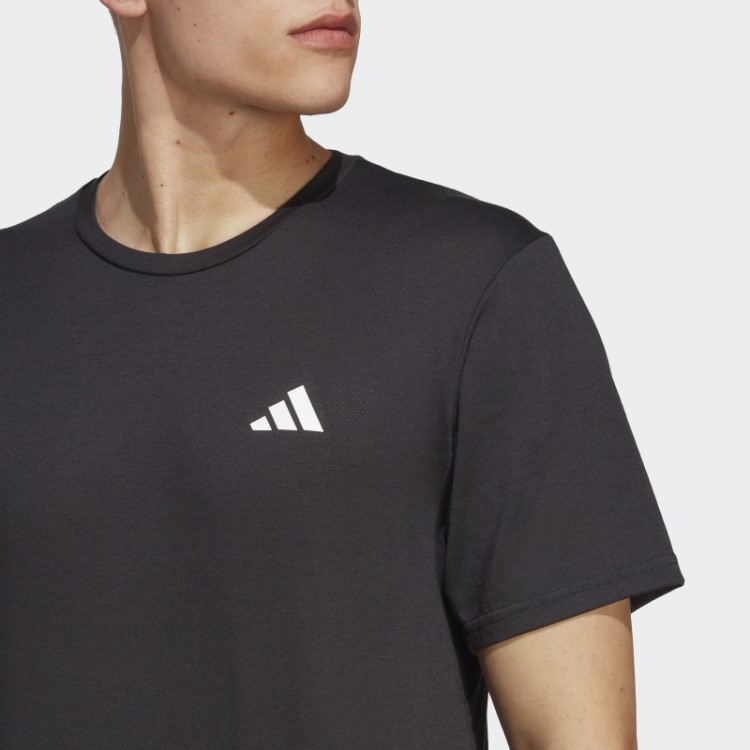 Camiseta De Treino Adidas Black Train Essentials Comfort