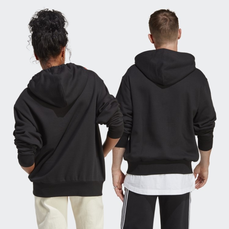 Moletom Com Capuz Gráfico Preto Adidas