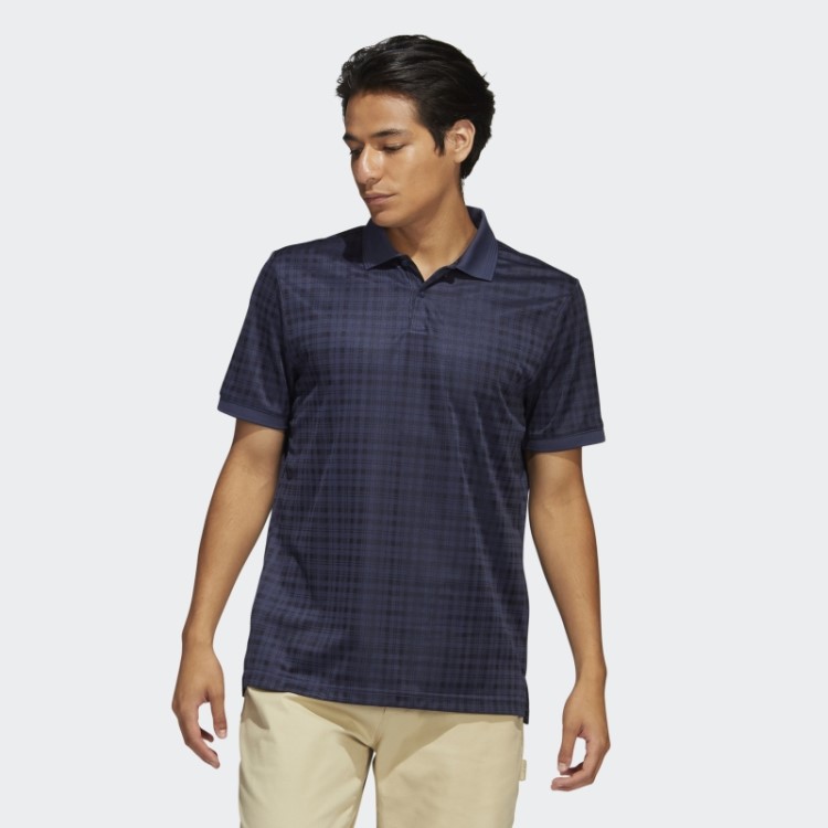 Adidas Adicross Camisa Polo Xadrez Trace Blue