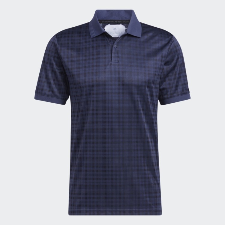 Adidas Adicross Camisa Polo Xadrez Trace Blue