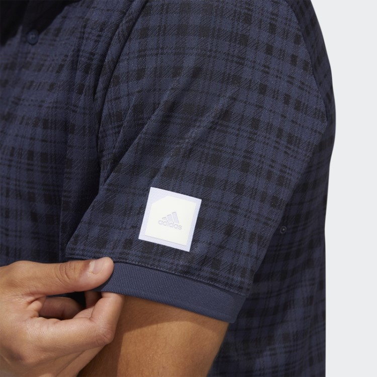 Adidas Adicross Camisa Polo Xadrez Trace Blue