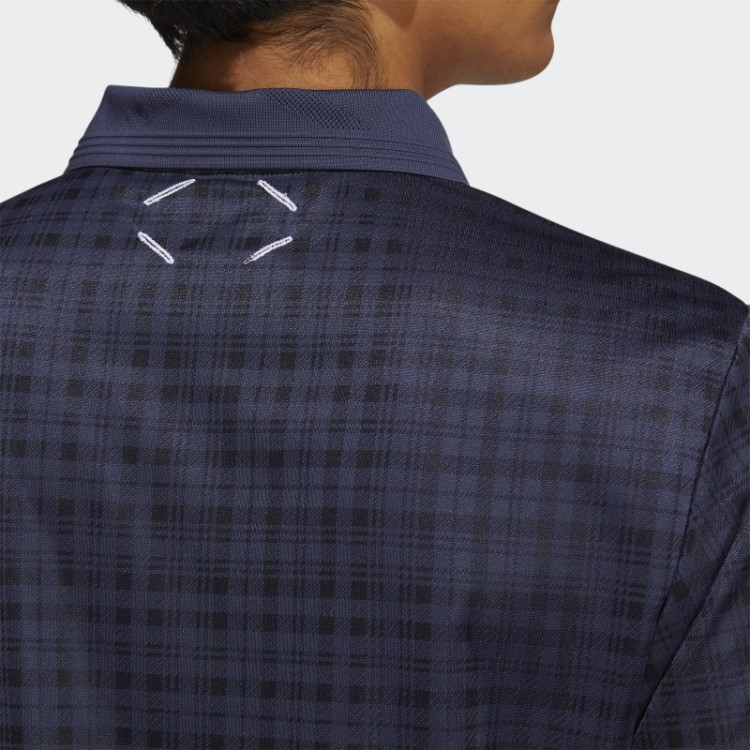 Adidas Adicross Camisa Polo Xadrez Trace Blue