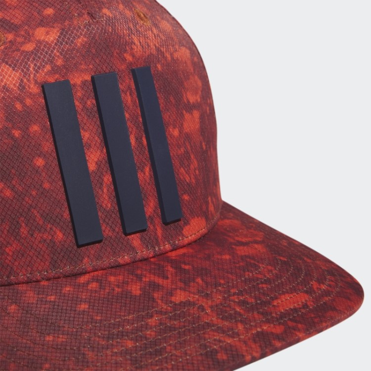 Boné Vermelho Adidas Estampado Com As 3 Listras