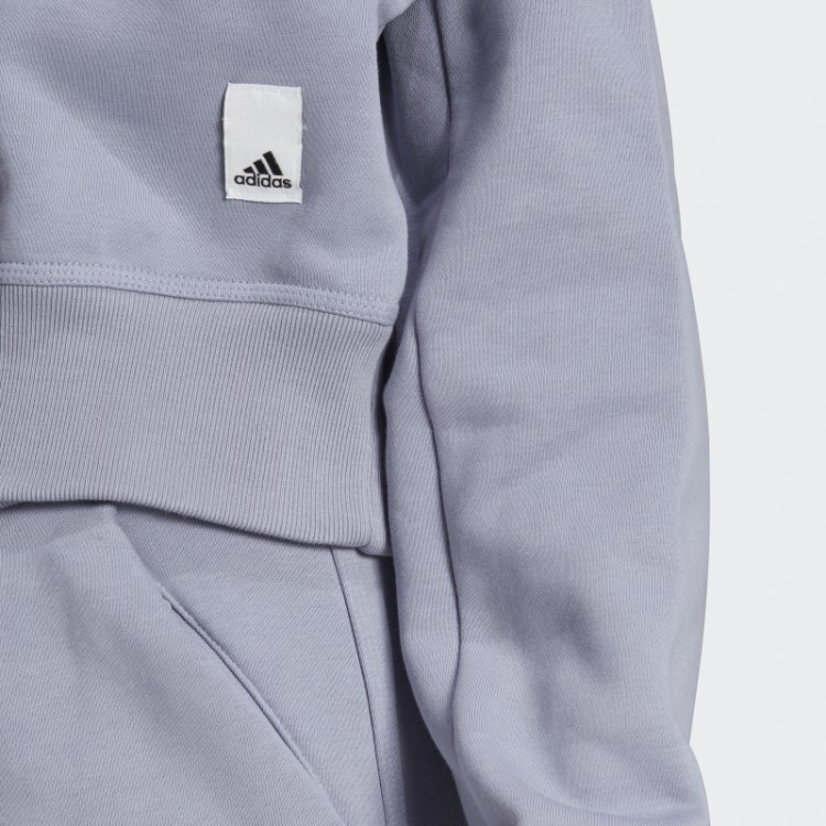 Moletom De Lã Lounge Violeta Prateado Adidas
