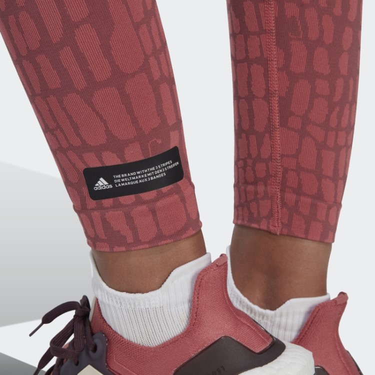 Leggings 7/8 Bordô Adidas Formotion Sculpt Croco
