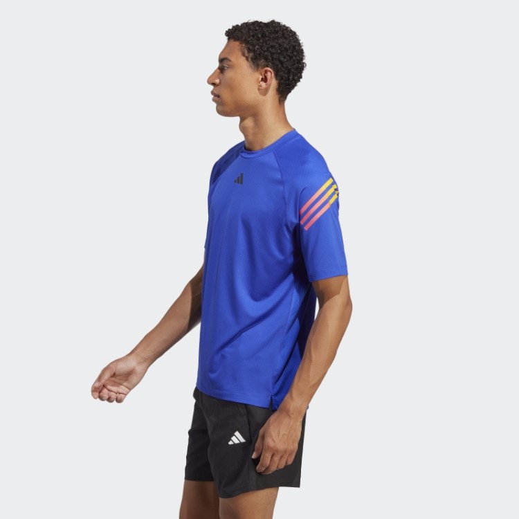 Camiseta De Treino Com As Três Listras Blue Train Icons Da Adidas