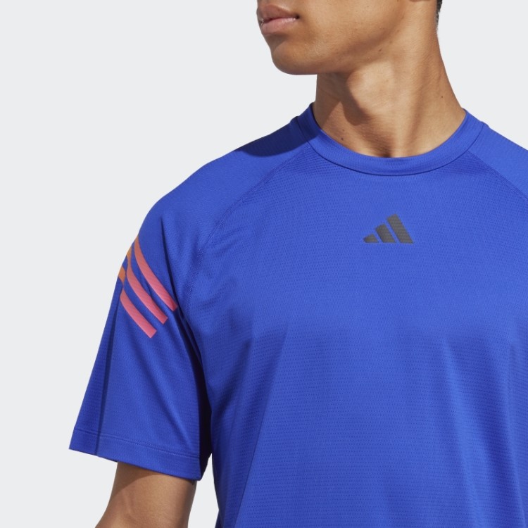 Train Icons Camiseta De Treino Com As Três Listras Azul Adidas
